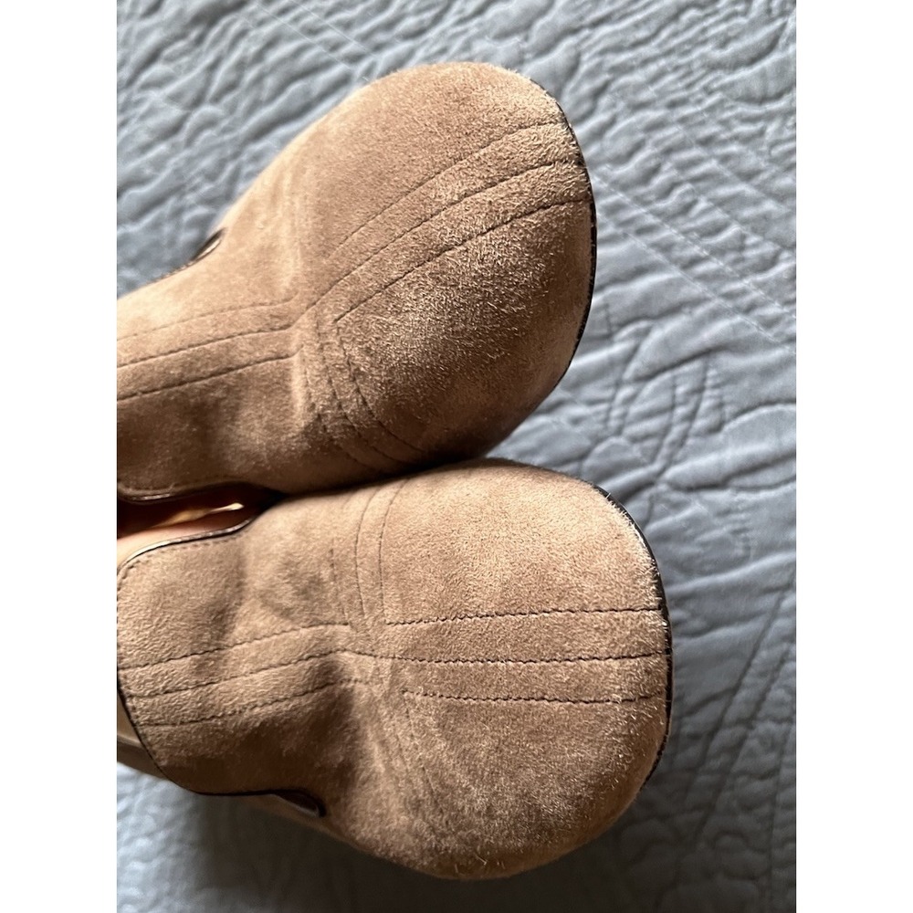 Vero Cuoio Vc Signature Vi-Nova Taupe Gray Brown Suede Slip On Loafers Size 8.5M - Picture 10 of 10